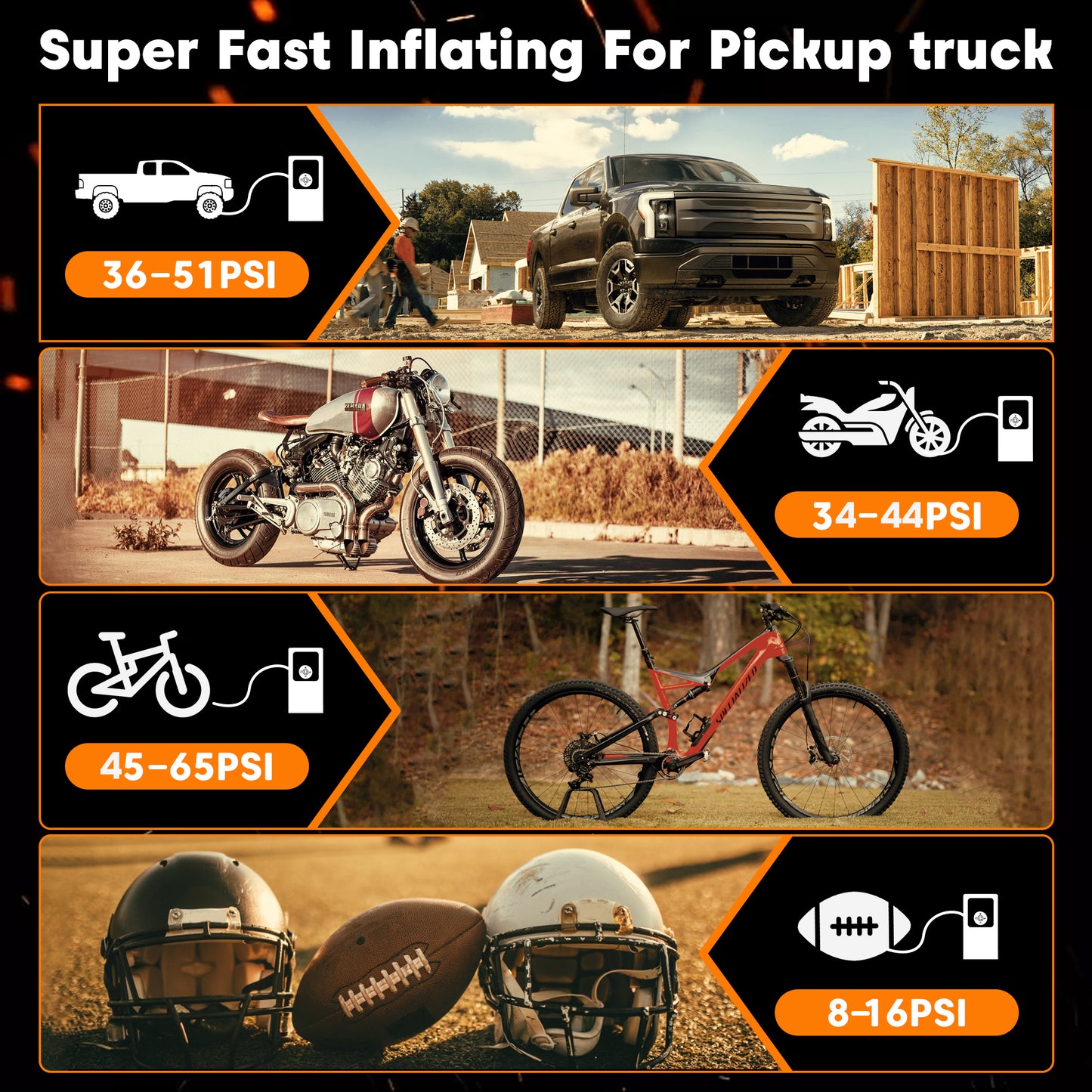 Tire Inflator Portable Air Compressor