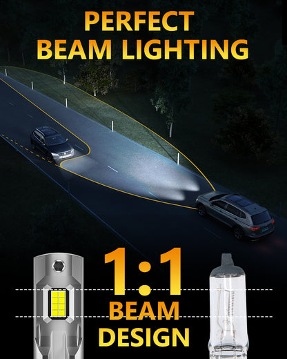 H11/H9 Led Headlight Bulbs, 2024 Upgraded 70W 6500K Cool White
